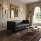 Диван Morgan 200×77×70 см екошкіра Soft Black - изображение 1