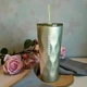 Тамблер для холодних напоїв Starbucks Olive Green Textured Cold Cup 592 мл - зображення 1