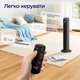 Башенный вентилятор Levoit LTF-F422, 26 Вт, 5 скоростей, тихий режим, пульт управления, таймер до 12 часов, LED-дисплей, безлопастная конструкция, черный - изображение 9