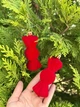Елочная игрушка «Цукерка» бархатная, новогоднее украшение на елку. - изображение 2