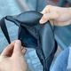 Кожаная бананка черная 30x20x7 см - изображение 7