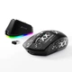 Ігрова бездротова миша Attack Shark G3 Pro Black з RGB зарядною станцією Bluetooth/USB 2.4GHz/Type-C, оптична (сенсор PixArt PAW3311), 800 - 25 000 dpi, 400 IPS, 40G, 6 кнопок, акумулятор 500 mAh, 59 г., чорна - зображення 13