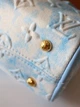 Сумка жіноча Louis Vuitton Speedy 20 блакитна денім Луі Вітон (163) - изображение 5
