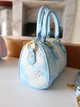 Сумка жіноча Louis Vuitton Speedy 20 блакитна денім Луі Вітон (163) - изображение 7