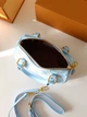 Сумка жіноча Louis Vuitton Speedy 20 блакитна денім Луі Вітон (163) - изображение 9