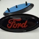 Эмблема табличка Ford 115 мм 48 мм форд знак шильдик черный с красным - изображение 2