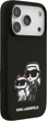 Etui Karl Lagerfeld Liquid Silicone K&CH Sketch MagSafe do Apple iPhone 17 Pro Black (3666339497798) - obraz 4