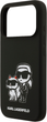 Etui Karl Lagerfeld Liquid Silicone K&CH Sketch MagSafe do Apple iPhone 17 Pro Black (3666339497798) - obraz 6