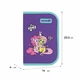 Пенал Kite Little Pony "Маленькие Пони" 20.5х14х4 см 1 отделение с 2 отворотами каркасный на молнии фиолетовый с бирюзовым (LP26-622) - изображение 3