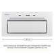 Витяжка WEILOR LUMINA WBG 65 WHITE - зображення 2
