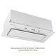 Витяжка WEILOR LUMINA WBG 65 WHITE - зображення 4