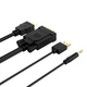 Kabel Orico XD‑VATH VGA i miniJack 3.5 mm na HDMI Full HD 60 Hz z zasilaniem USB 5 m Black (6936761873635) - obraz 5