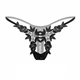 Стринги пикантные с цветочным принтом женские размер S-M полиэстер Черный - изображение 1