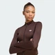 Женская олимпийка ESSENTIALS SEAMLESS TRACK adidas IA4527 (L) коричневый (4069999306476) - изображение 4