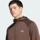 Чоловіча толстовка TREFOIL ESSENTIALS SPACER FULLZIP adidas KX9118 (M) коричневий (4069996796324) - зображення 4