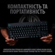 Клавіатура Logitech G PRO Mechanical Gaming USB UA Black (920-009392) - зображення 4