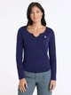 Лонгслив длинный женский U.S. Polo Assn 216527-2900A(EVENING BLUE) XL Синий (786662143506) - зображення 3