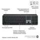Клавиатура Logitech MX Keys S для MAC Bluetooth/Wireless UA Space Grey (920-011637) - изображение 3