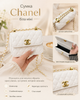 Сумка Chanel белая мини 15×11 см - женская сумка через плечо с цепочкой, золотистой фурнитурой и стеганым дизайном - изображение 4