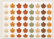 Стікери «Кленове листя» з компліментами 5см 45шт, осінні наліпки для пакування, кав’ярень та магазинів - изображение 5