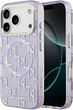 Etui Karl Lagerfeld IML KL Monogram MagSafe do Apple iPhone 17 Pro Purple (3666339505653) - obraz 1