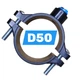 Дренажный хомут D50 под трубку 6мм для фильтра обратного осмоса Shitong - изображение 1