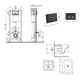 Готовое решение Qtap для ванной комнаты: подвесной унитаз Gemini Ultra Quiet 485×340×350 + комплект инсталляции Nest 4 в 1 (кругла - изображение 2