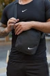 Модная мужская и женская черная барсетка сумка через плечо мессенджер Nike спортивная сумочка для документов и телефона на каждый день - изображение 4