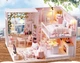 Румбокс Вілла Спокійне життя Roombox Tranquil Life CUTEBEE Інтер'єрний конструктор L-022 + купол - изображение 10