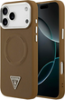 Etui Guess Triangle Logo MagSafe do Apple iPhone 17  Pro Max Brown (3666339515546) - obraz 1