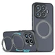 Защитный чехол Deexe Matte Skin Kickstand with MagSafe для Xiaomi 17T Pro - Transparent Black - изображение 1