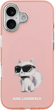 Etui Karl Lagerfeld IML Aquarelle Choupette & Logo MagSafe iPhone 17 Pink (3666339531010) - obraz 3