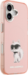 Etui Karl Lagerfeld IML Aquarelle Choupette & Logo MagSafe iPhone 17 Pink (3666339531010) - obraz 4