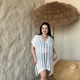 Женская пляжная туника PLUS SIZE полупрозрачная свободного кроя легкая Полиэстер One Size Белый (SW4038/1) - изображение 2