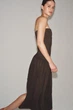 Комбінована сукня-бандо Zara 3253/025 M Коричнева (03253025700М) - зображення 4