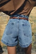 Шорти baggy з ременем Zara 8228/037 XL/42 Сині (0822803742742) - изображение 5