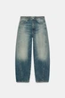 Джинси trf baggy balloon із середньою посадкою Zara 5339/040 XL/42 Сині (0533904042842) - изображение 2