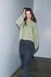 Трикотажний светр з асиметричним низом Zara 6771/003 M Зелений (06771003982М) - зображення 2