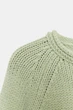 Трикотажний светр з асиметричним низом Zara 6771/003 M Зелений (06771003982М) - зображення 9