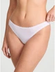 Трусики стринги Cotton Lace-Waist Thong Victoria's Secret белый XS - изображение 1