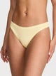 Трусики стрінги Cotton Lace-Waist Thong Victoria's Secret жовті L - зображення 1
