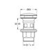 Донный клапан для раковин Grohe 1 1/4" с переливом 1024642430 - изображение 2