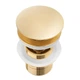 Донный клапан для раковины YOKA CLICK-CLACK GOLD с переливом * - изображение 3