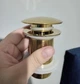 Золотой донный клапан клик-клак без перелива FUTURA Gold - изображение 2