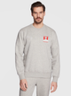 Світшот на флісі Under Armour повсякденний з принтом демісезонний Сірий XL (MST0001814) - зображення 1