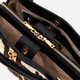 Сумка жіноча зі штучної шкіри середня Guess HWRG9734060-CWE Бежевий/Коричневий (800070360381) - зображення 4