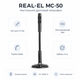 Микрофон проводной REAL-EL MC-50 настольный 2.4 м mini-jack 3.5 мм 16000 Гц Black (EL124300004) - изображение 1
