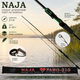 Спиннинг Sam's Fish Naja для хищной рыбы 2.1 м 2–22 г, штекерный 2-секционный, с чехлом, черный с зеленым (SF24369-2.1) - изображение 2