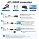 Кабель-конвертор AV RCA (тюльпан) to HDMI Wiistar micro 45636 - изображение 4