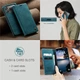 Чехол-книжка CaseMe из нубука для iPhone 17 Pro Max Бирюзовый - изображение 7